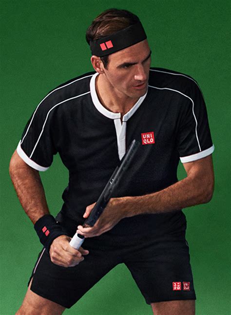 roger federer uniqlo tennis wear.